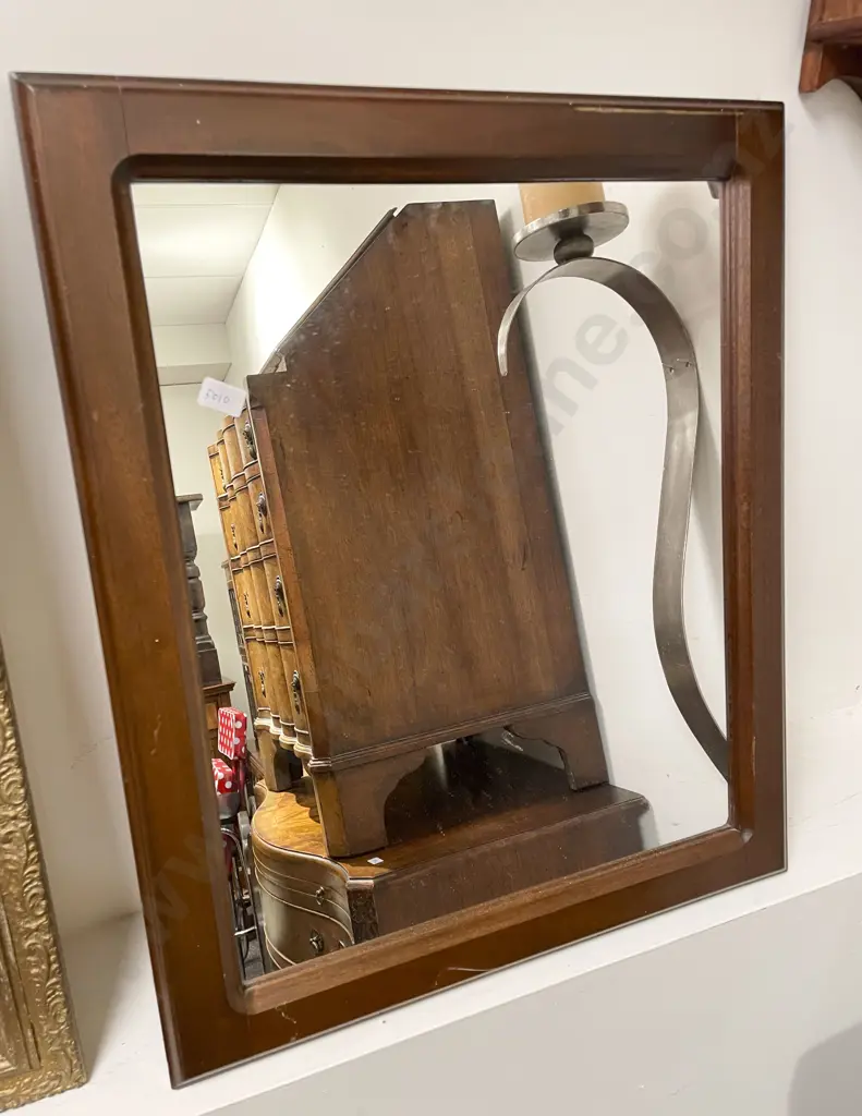 Mahogany Framed Wall Mirror Image 1++