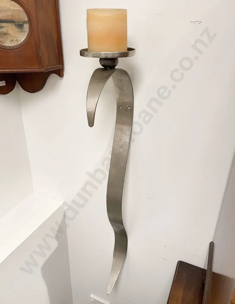 Shaped Steel Wal Mounting Candle Holder Image 1++