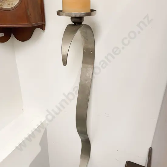 Shaped Steel Wal Mounting Candle Holder