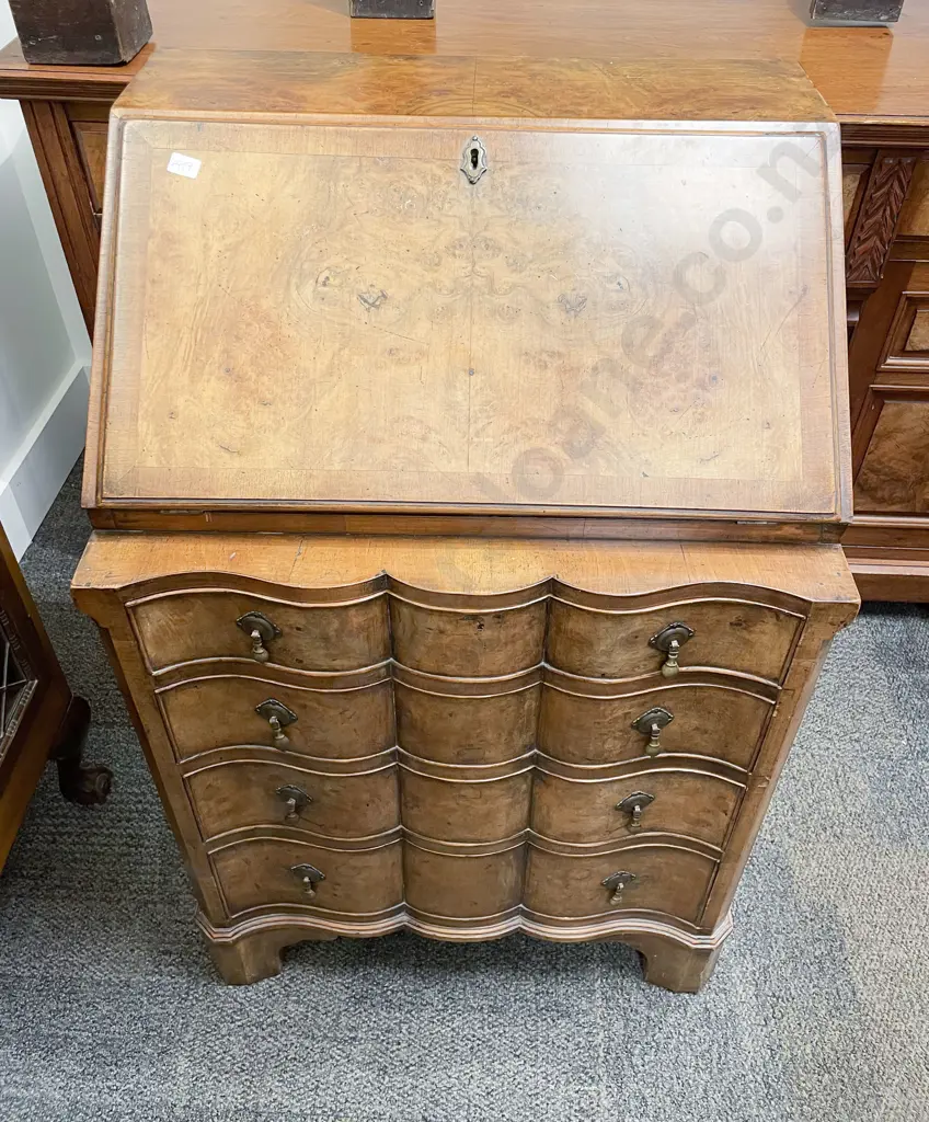 Geo I Style Walnut Bureau Image 1++