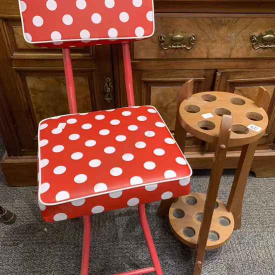 Stick Stand With Stool and Walking Stick