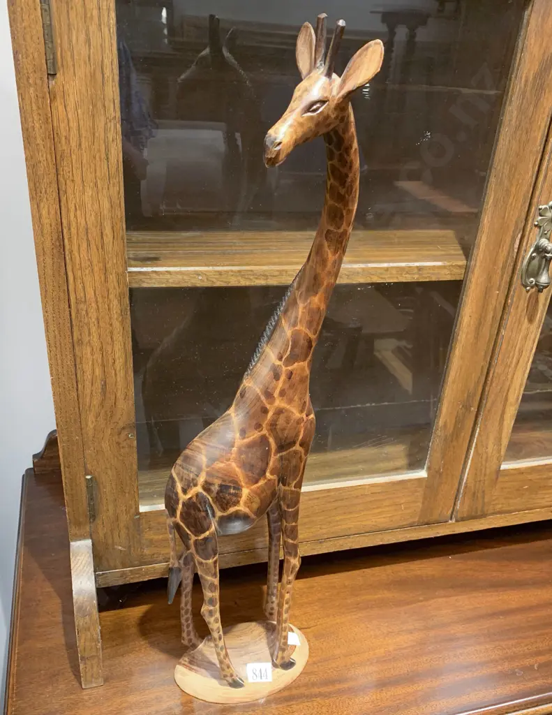 Ornamental Wooden Giraffe Image 1++