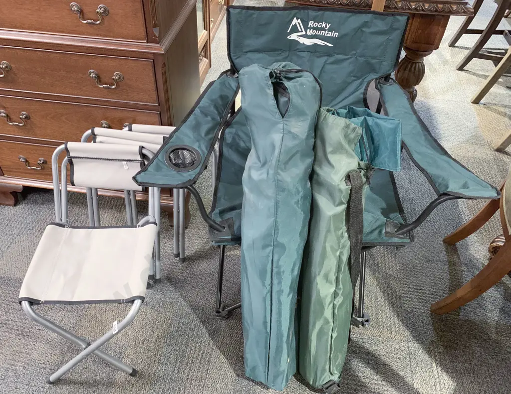 Six Various Folding Seats and Stools Image 1++