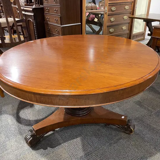 Victorian Colonial Kauri Circular Breakfast Table