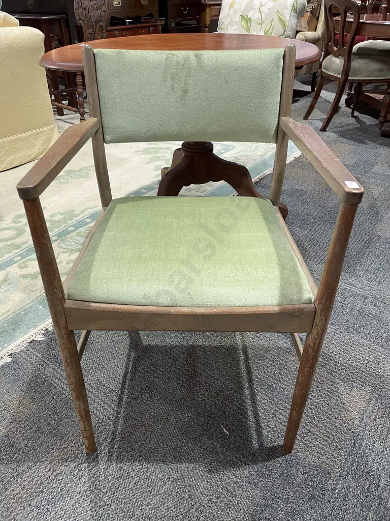 Mid Century Teak Open Armchair Image 1++