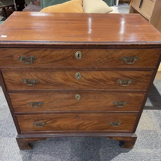 Geo III Mahogany Four Drawer Chest
