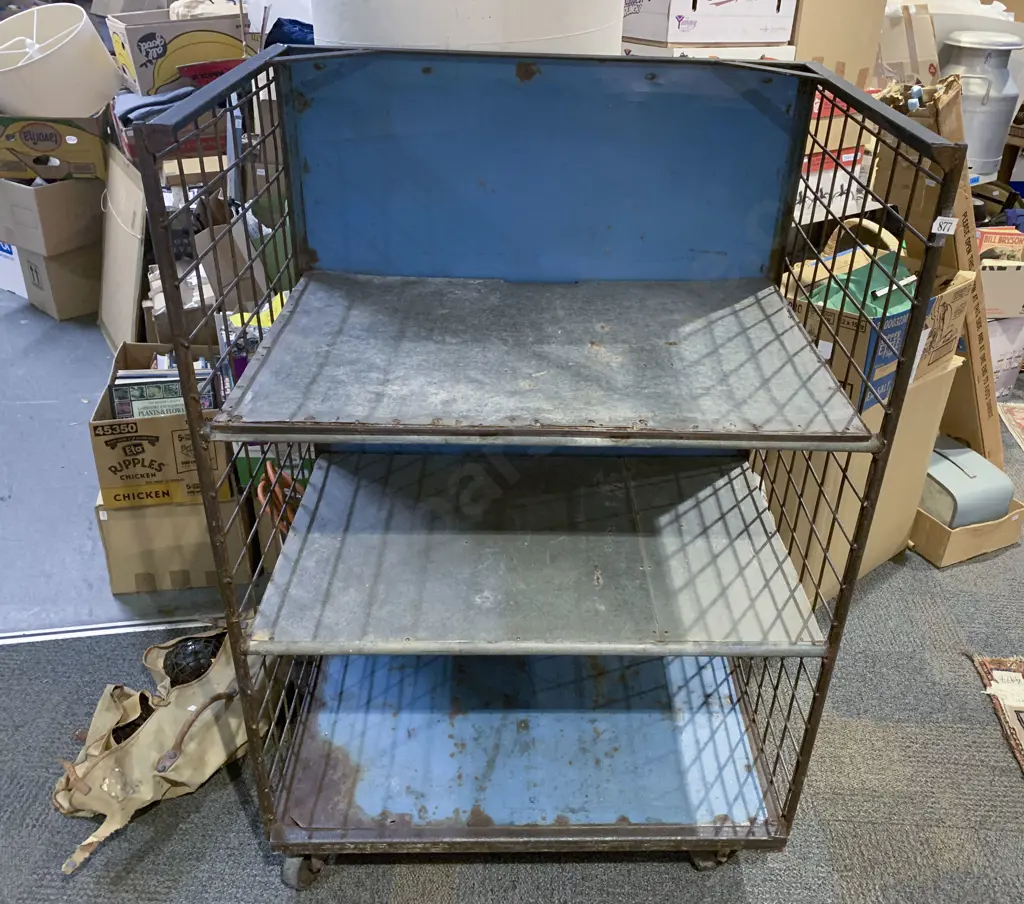 Industrial Steel Three Tier Factory Trolley Image 1++