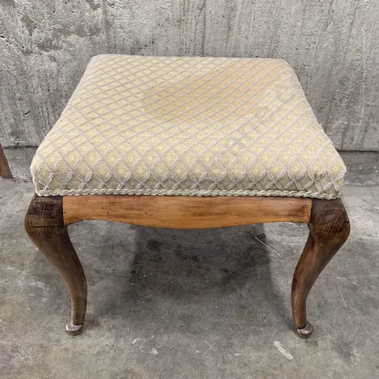 Late Victorian Cabriole Leg Dressing Stool