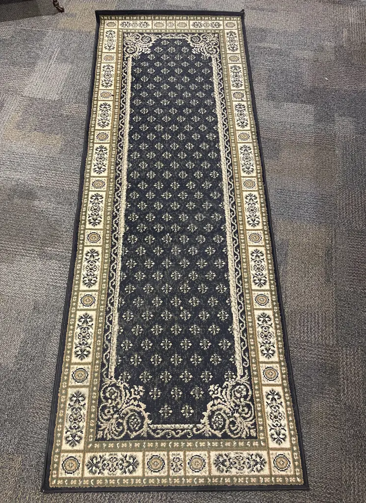 Small Chinese Mat and Larger Modern Rug Image 1++